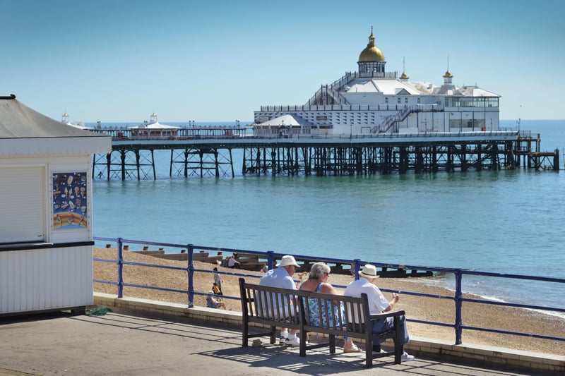 House prices in the area by Eastbourne Pier rose to an average of £190,397, up 5.9% compared to last year's figure of £179,770