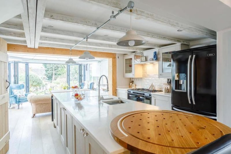 The open plan kitchen at 19 Mill Street in Warwick. Photo by Fine and Country