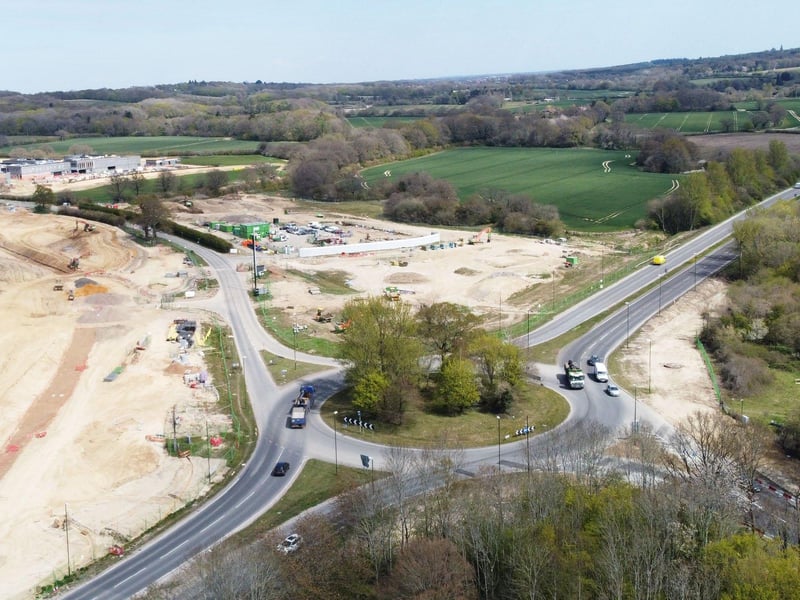 Changes to the A264 roundabout at the junction of Rusper Road