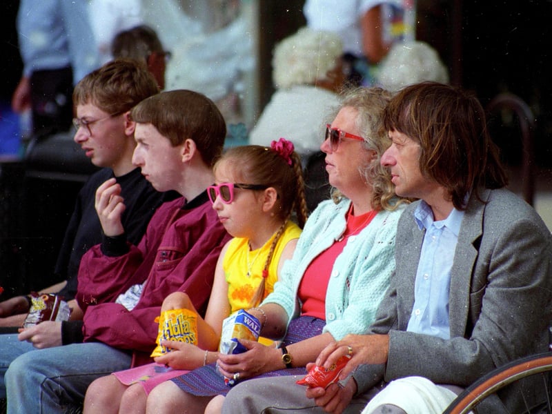 Do you recognise anyone enjoying their crisps in Cathedral Sqaure?