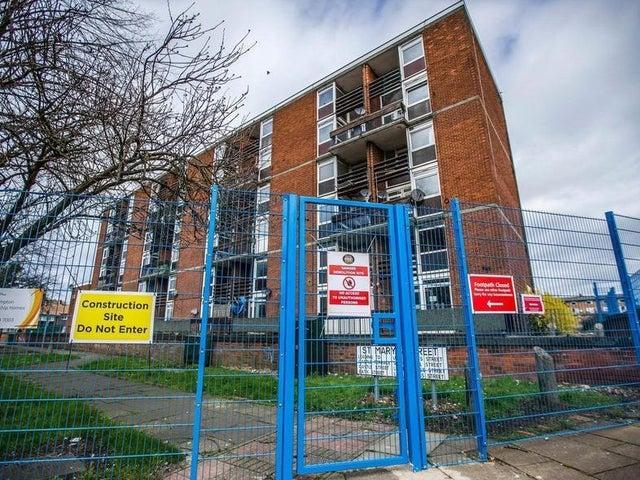 The Northampton neighbourhood is currently undergoing a huge change as demolition is underway on seven blocks of flats.
St Mary’s Court and Berkeley House, off Horsemarket, in the Spring Boroughs area of Northampton will make way for more modern council houses.
The demolition of a total of 82 flats built in the 1960s started last month and workers are currently knocking down St Mary’s Court, which comprises of 22 flats in three blocks.
Berkeley House, formed of 60 flats in four blocks, will also be bulldozed, with the intention of the demolition phase of the project completing by the end of May, 2021.
As part of the £15.9 million project, once the site is clear, Northampton Partnership Homes has planning permission in place to build 126 new and affordable homes, which will include both flats and houses and is due to complete in late 2023.