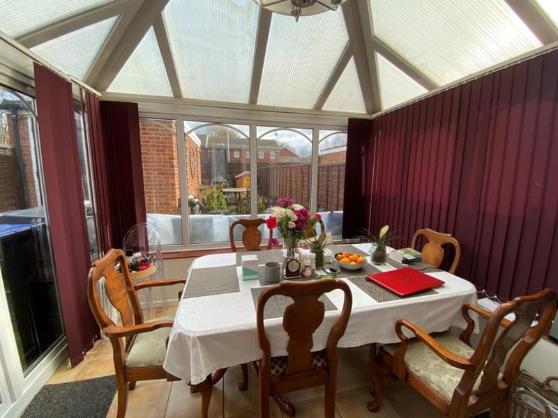 This three-bed semi-detached house is complete with a garage and conservatory and is on the market for 230,000.
Listed by: Jackson Grundy