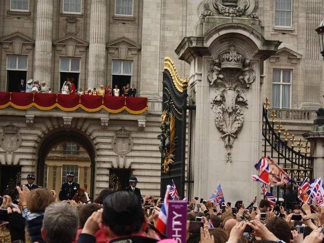 Yvonne said: "I hadn't anticipated being so close to Buckingham Palace for the balcony kiss.
"It was quite by accident as the police funneled the traffic down from the back of The Mall.
"As we got closer and closer I realised just how lucky I was.
"I could see all of the Royal Family clearly, and of course, that now famous balcony kiss! The whole Mall erupted."
Photo: Yvonne McKeown