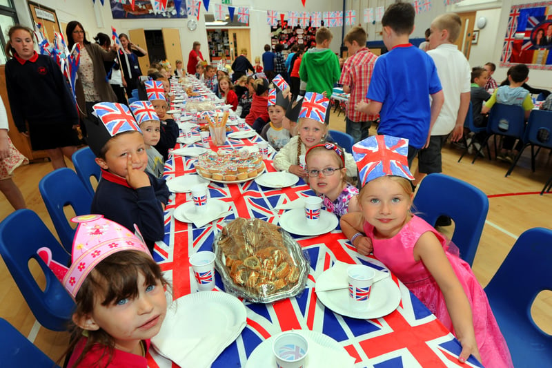 Royal Wedding celebrations at Peasmarsh School. Photo: Justin Lycett