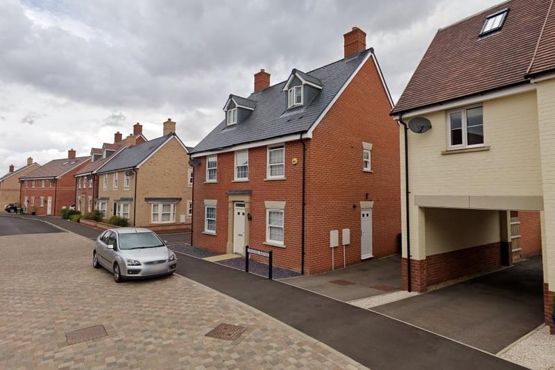 The tenth biggest price hike was in Stotfold where the average price rose to £391,879, up by 4.5 per cent on the year to September 2019. Overall, 172 houses changed hands here between October 2019 and September 2020, a drop of 21 per cent.