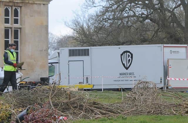 Warner Bros crews have been seen at the house