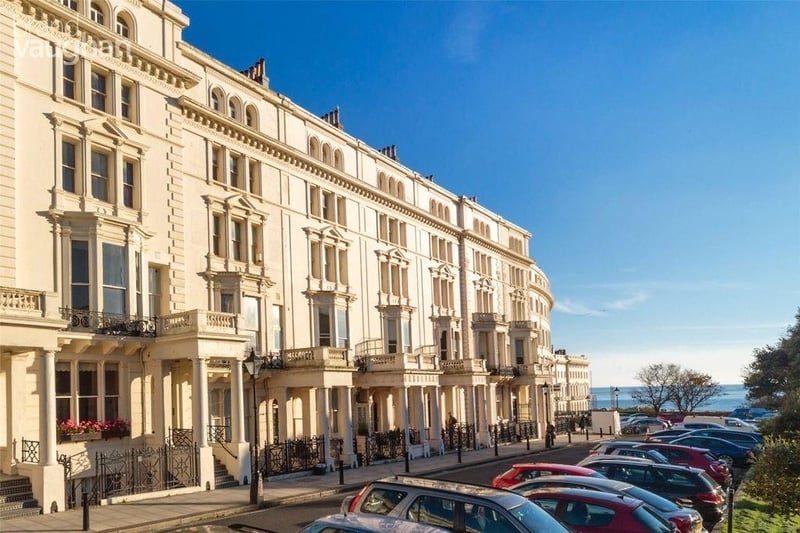 A two bed fourth floor Regency apartment. Price: £300,000.