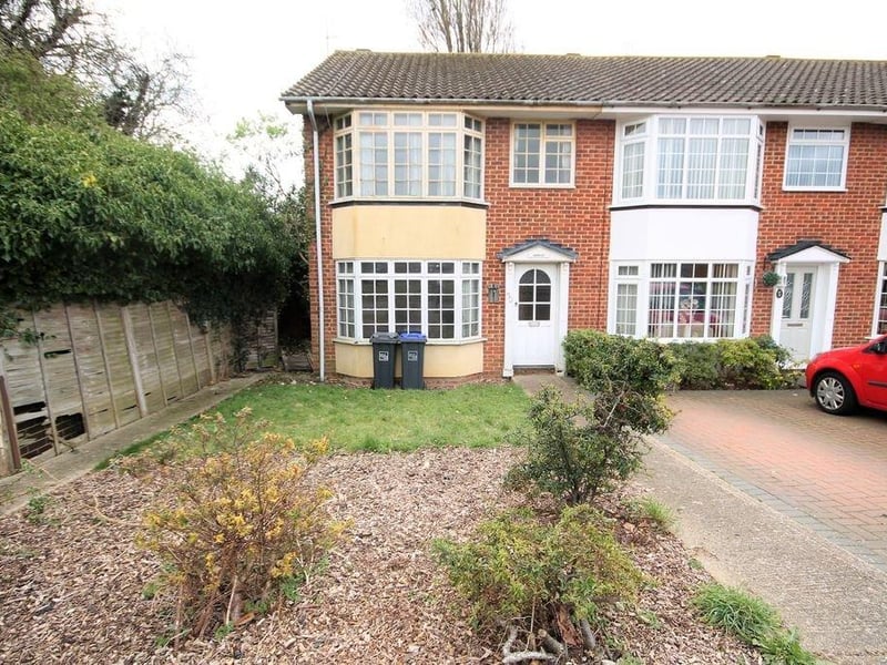 A three bed end-of-terrace house. Price: £300,000.
