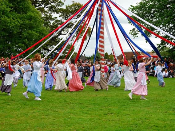 May Day celebrations have been taking place in Ickwell as far back as 1563 - but this is a snap from 2009