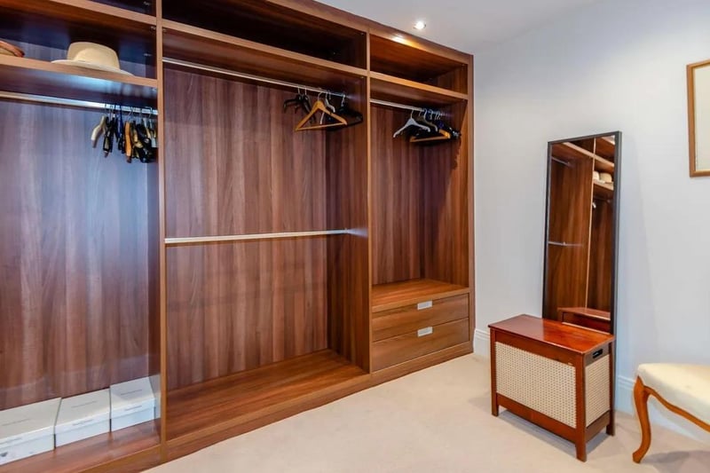 Separate fitted dressing room for the main bedroom