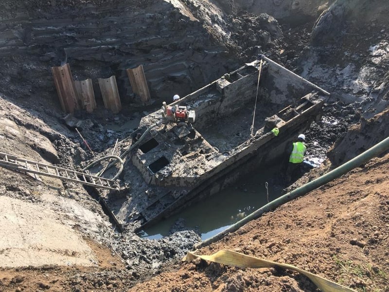 The Buffalo had been buried for 74 years