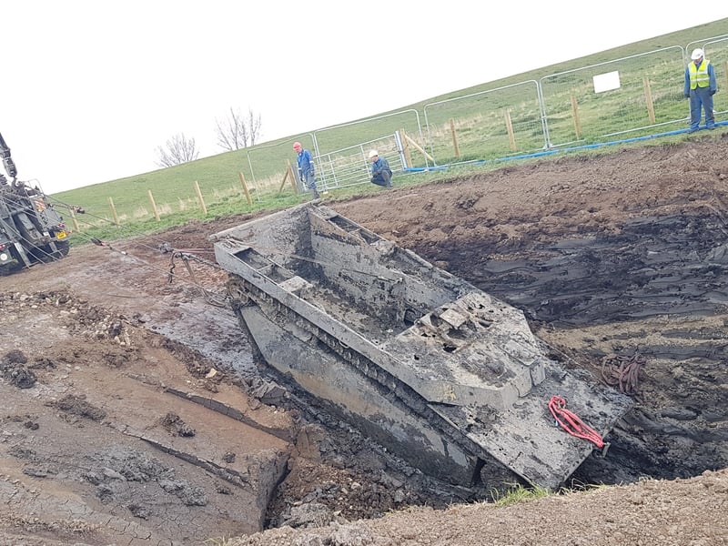 The Buffalo had been buried for 74 years