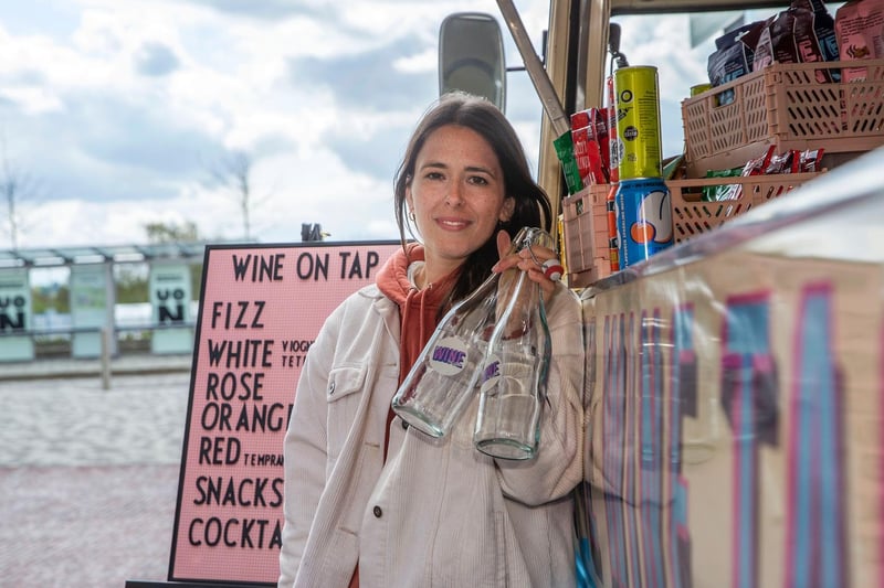 Louisa Payne from The Wine Tap Van. Photo: Kirsty Edmonds.