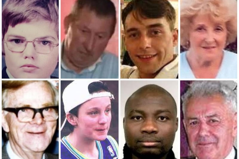Faces of some of those murdered in Northamptonshire whose killers have never been caught