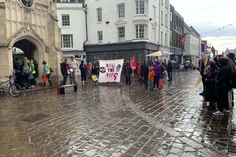 Kill the bill protest in Chichester, May 1