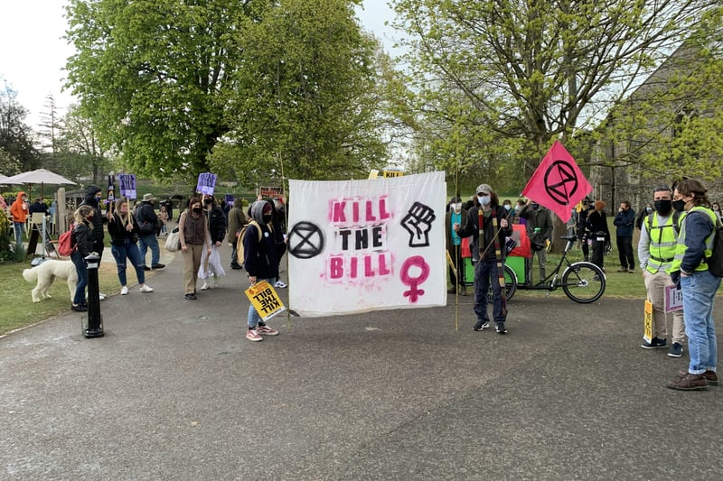 Kill the bill protests in Chichester, May 1