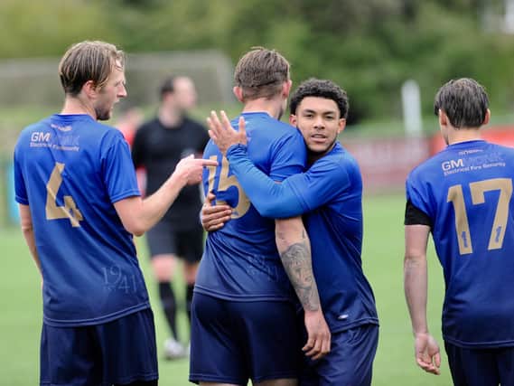 Action and goal celebrations from Lancing's SCFL Shield win at Steyning / Picture: Stephen Goodger