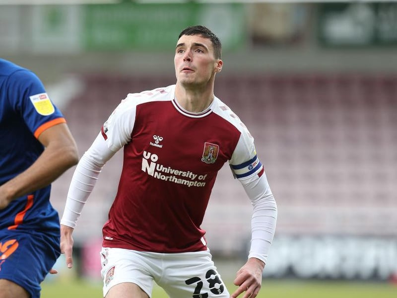 Another one wounded in battle as he played through injury for the most part. In the right place to head clear crosses and balls into the box and helped keep Cobblers in the game until Yates' late flurry... 6