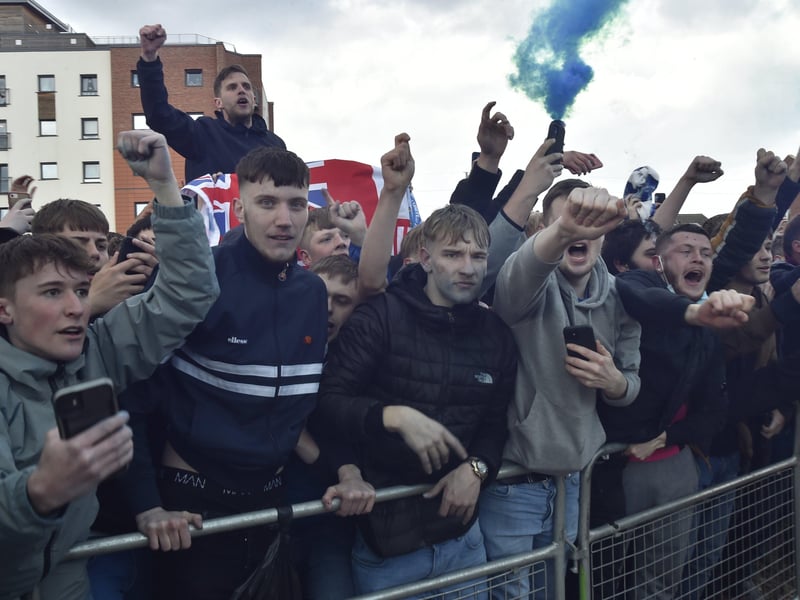 Posh drew with Lincoln City to gain promotion to the Championship triggering huge celebrations with fans outside the Weston Homes Stadium. Pictures: David Lowndes