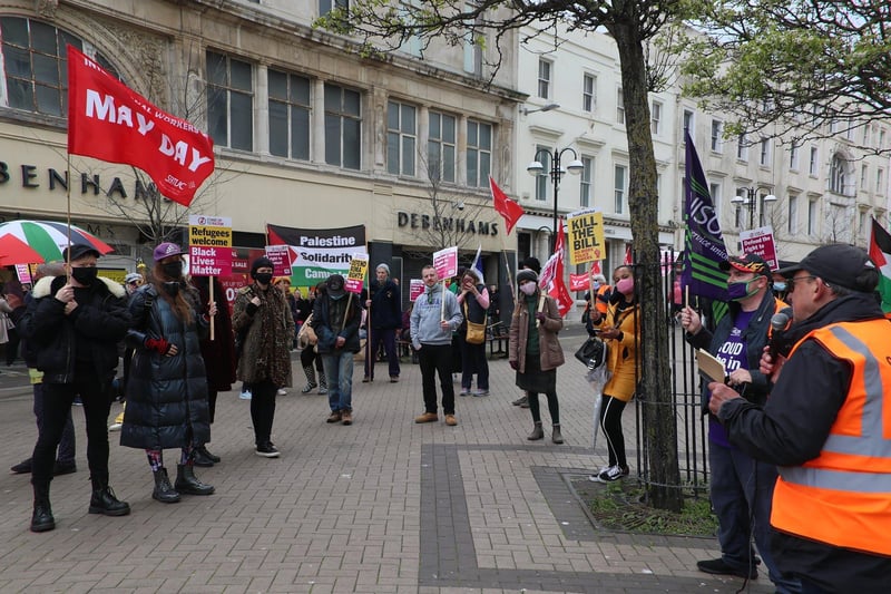 May Day March in Hastings. Photo by Roberts Photographic SUS-210205-085127001