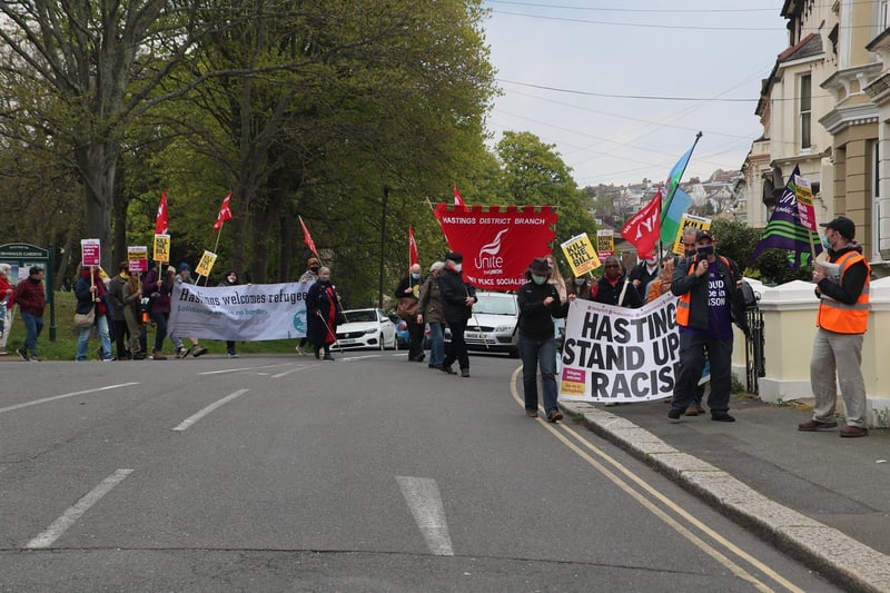 May Day March in Hastings. Photo by Roberts Photographic SUS-210205-084946001