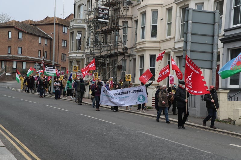 May Day March in Hastings. Photo by Roberts Photographic SUS-210205-085137001