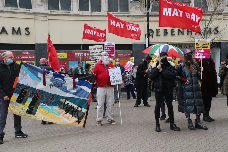 May Day March in Hastings. Photo by Roberts Photographic SUS-210205-084916001