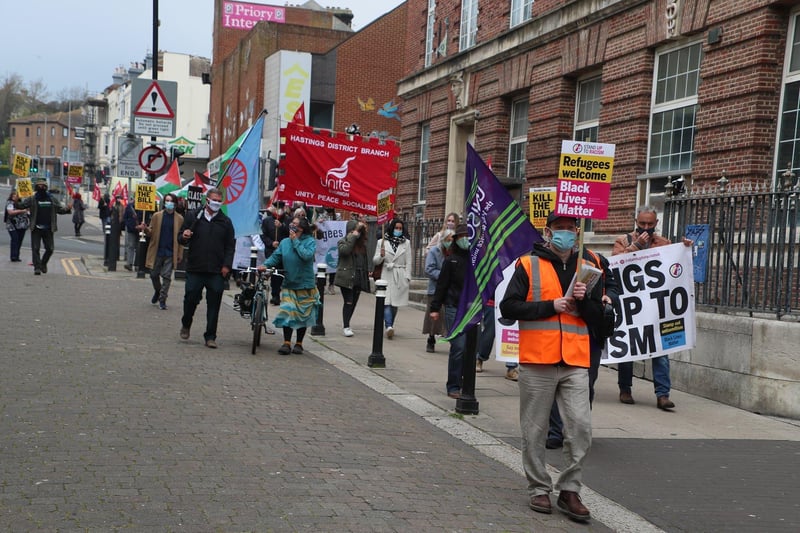 May Day March in Hastings. Photo by Roberts Photographic SUS-210205-085026001