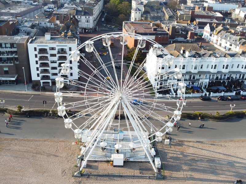 Stunning drone photos show the Worthing Wheel. Photo: Eddie Mitchell