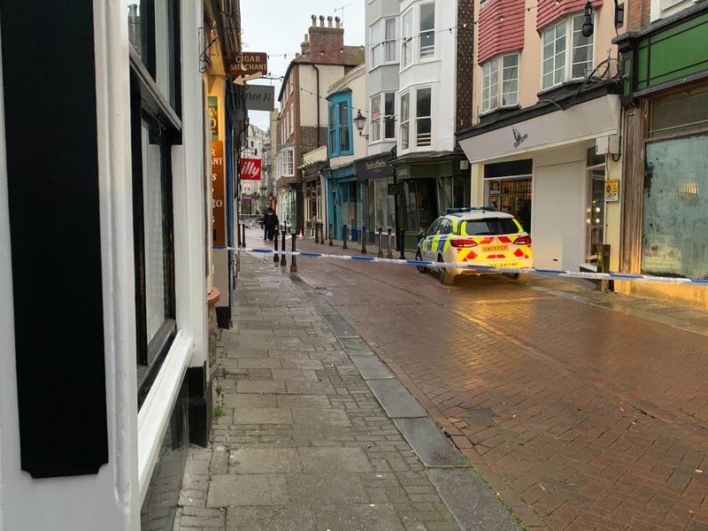 The scene of the stabbing in Hastings. Photo: Dan Jessup