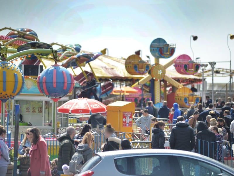 Hastings seafront pictured on 2/5/21 during the first bank holiday of the year after lockdown.
Flamingo Park SUS-210205-142211001