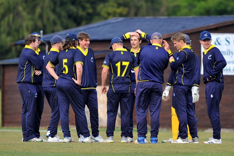 Cuckfield chat after a wicket falls