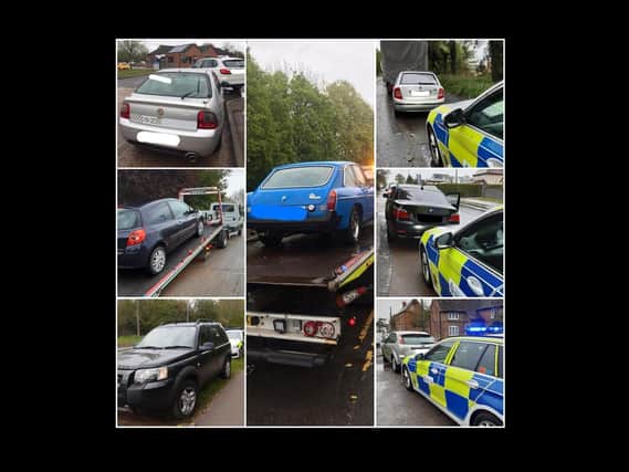 Seven cars were taken off the road during a busy Bank Holiday Monday for Warwickshire Police.