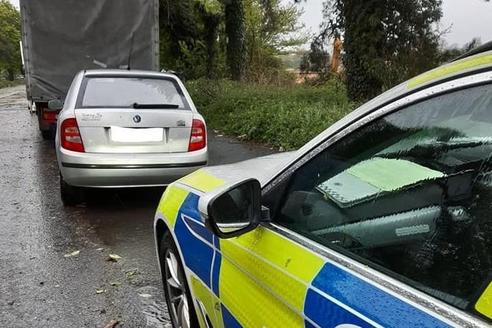 OPU stopped the silver Skoda Fabia on the A45 Dunchurch - the driver had no insurance and no driving licence.