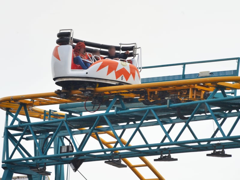 Hastings seafront pictured on 2/5/21 during the first bank holiday of the year after lockdown.
Flamingo Park's new roller coaster. SUS-210205-141936001