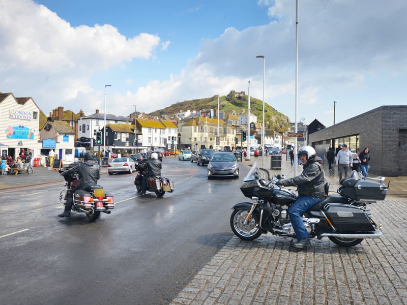 Hastings seafront pictured on 2/5/21 during the first bank holiday of the year after lockdown. SUS-210205-142014001
