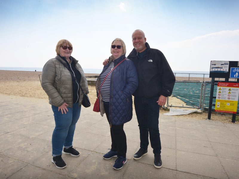 Hastings seafront pictured on 2/5/21 during the first bank holiday of the year after lockdown. SUS-210205-141715001