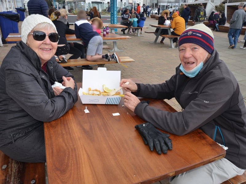 Hastings seafront pictured on 2/5/21 during the first bank holiday of the year after lockdown. SUS-210205-141819001