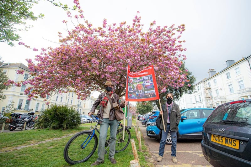 The march started at 1pm at Hyde Gardens, Eastbourne on Saturday. SUS-210405-155458001