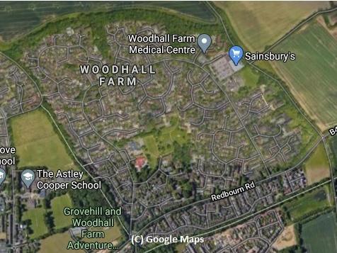 In Woodhall Farm, 3,258 people have received their first and second dose of the vaccine.