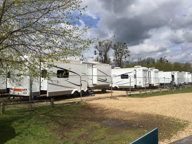 Filming for The Flash at Burghley House