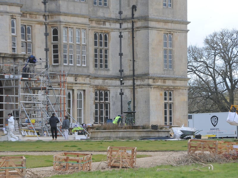 Filming for The Flash at Burghley House