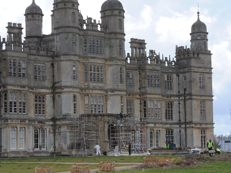 Filming for The Flash at Burghley House