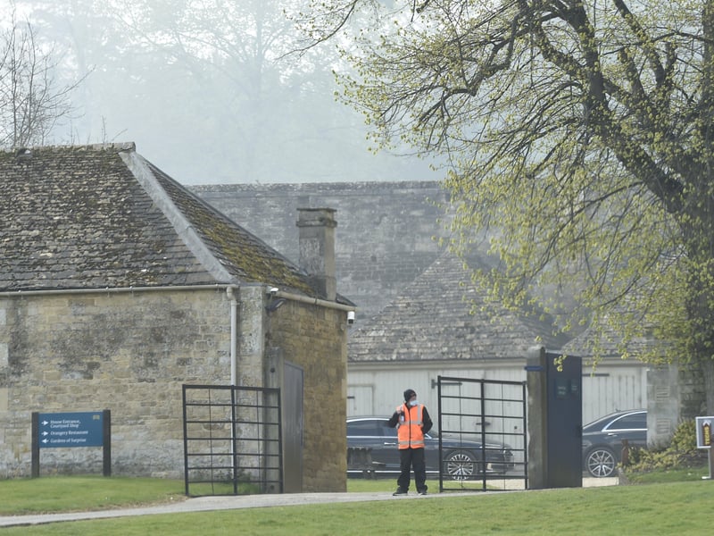 Filming for The Flash at Burghley House