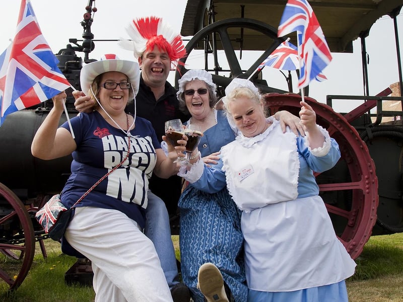 At the celebrations in Church FarmVillage, Skegness, are Sarah Quimby, Barry Pargeter, Cathie Kidd and Maria Hansford.
