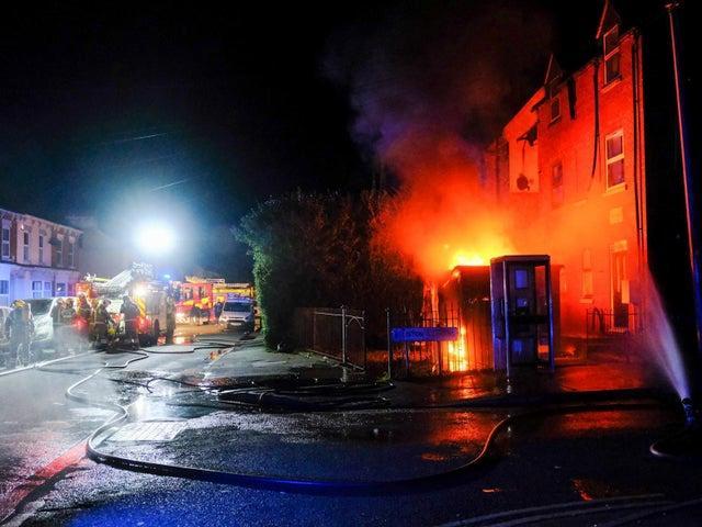 Detectives now believe an arsonist started the Semilong blaze which destroyed two 11,000-volt electricty substations in the area.
Investigators from police and Northamptonshire Fire & Rescue initially indicated the cause of the fire was being put down to "an accidental electrical fire."
But officers later confirmed they now suspect it was the result of an arson attack and issued a description of a man seen in the area of Semilong, between 9pm and 10.20pm, at the time the blaze started.