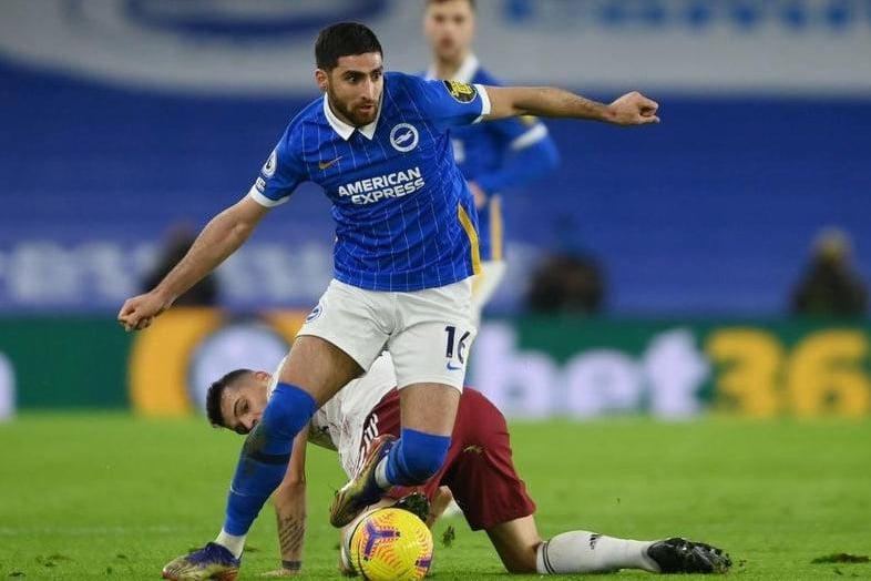 Brighton contract expires June 2023. Once again a frustrating season for the Iranian. Often on the fringes of the starting XI but never had an extended run under Graham Potter. Looks strong and fully fit once more but this summer could be the right time to depart for both parties.