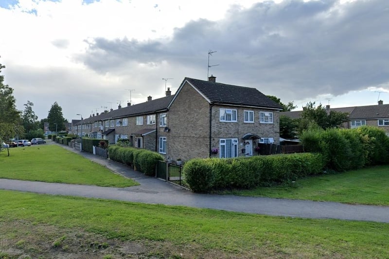 The biggest price drop was in Houghton Regis North where the average price fell to £228,375, down by 16.4 per cent on the year to September 2019. Overall, 72 houses changed hands here between October 2019 and September 2020, a drop of 41 per cent.