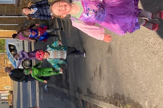 Harpole residents, young and old, took part in the fun run to raise money for Olivia's Smile