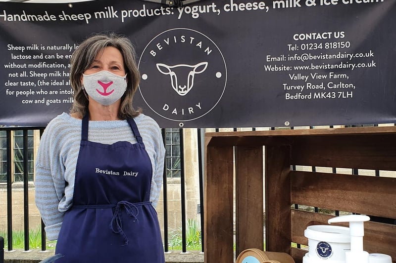 Beverley Beales of Bevistan Dairy, which specialises in sheep milk products.